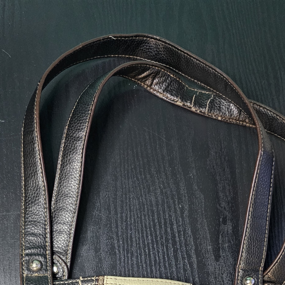 Tignanello Black and Cream Two-Toned Purse - Picture 14 of 15